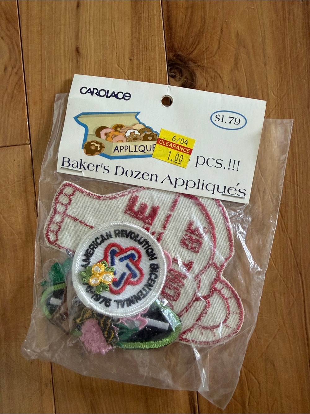 New old stock bakers dozen 13 piece appliqués iron on  craft